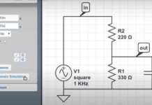 معمل الدوائر الإلكترونية / الكهربائية  circuitlab